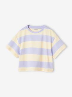 Fille-T-shirt, sous-pull-T-shirt cropped manches courtes fille