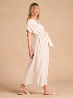 Robe chemise longue en lin mélangé ENVIE DE FRAISE grossesse et allaitement