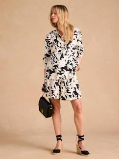 Ensemble grossesse chemise + short imprimé