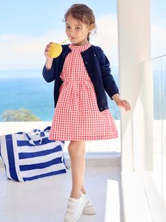 Fille-Robe-Robe en seersucker à volants fille