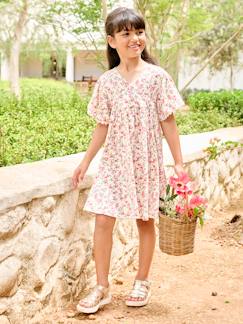 Mädchen-Kleid-Mädchenkleid mit Blumen