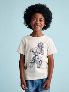 Junge-Jungen T-Shirt BASIC mit Print vorn