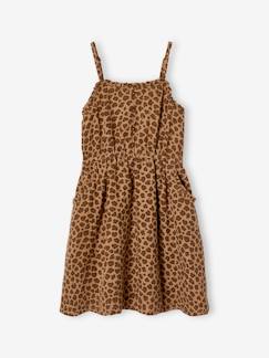 Fille-Robe-Robe à bretelles en gaze de coton fille