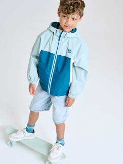 Junge-Jungen Regenjacke mit Recycling-Polyester, Colorblock