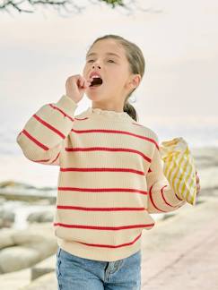 Mädchen-Pullover, Strickjacke, Sweatshirt-Weiter Mädchen Pullover mit Kragen