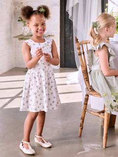 Mädchen-Kleid-Festliches Mädchen Kleid mit Blumenprint