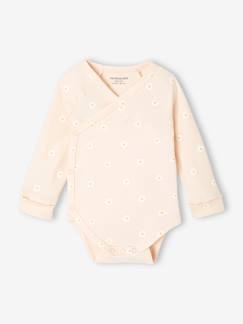Baby-Body-Bio-Kollektion: Mitwachsender Baby Wickelbody mit Gänseblümchen