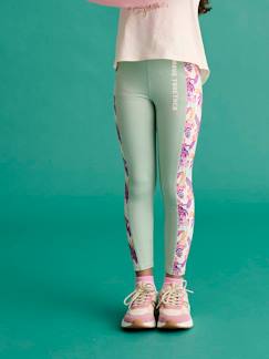 Mädchen-Hose-Mädchen Sport-Tights mit Print-Streifen an der Seite Oeko-Tex 