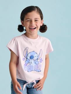 Fille-T-shirt noué "Good day" Disney Stitch manches courtes