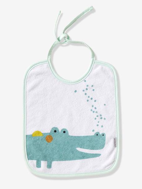 Lot de 7 bavoirs bébé VERTBAUDET Etoiles+Imprimé jungle+Motifs fruits+Motifs Noel 