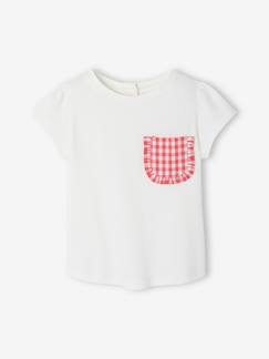 Bio-Kollektion: Baby T-Shirt mit karierter Tasche