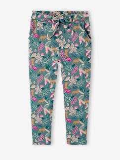 Mädchen-Hose-Mädchen 3/4-Hose aus fließendem Stoff, Blumenprint
