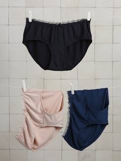 Lot de 3 culottes de grossesse en viscose de bambou