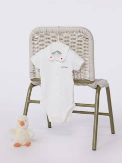 Baby-Body-Unisex Baby Body mit Kragen und kurzen Ärmeln PETIT BATEAU