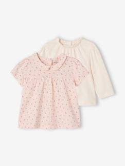 Bio-Kollektion: 2er-Pack Baby Shirts, Langarm & Kurzarm