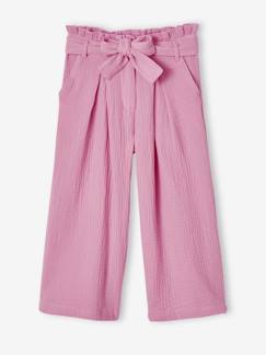 Mädchen-Hose-Mädchen Paperbag-Hose, 7/8