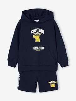 Junge-Pullover, Strickjacke, Sweatshirt-Kinder-Set: Kapuzensweatshirt & Sweatshorts POKEMON