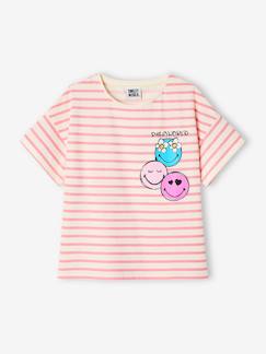 Mädchen-Mädchen T-Shirt SMILEY WORLD mit Streifen