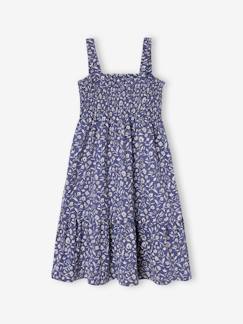 Mädchen-Kleid-Gesmoktes Mädchen Trägerkleid