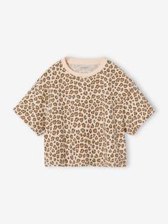 Fille-T-shirt, sous-pull-T-shirt cropped manches courtes fille