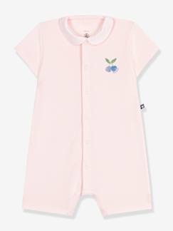Baby-Latzhose, Overall-Baby Kurzoverall mit Bubikragen PETIT BATEAU