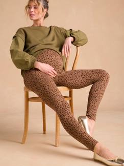 Vêtements de grossesse-Legging, collant-Legging Grossesse Léopard