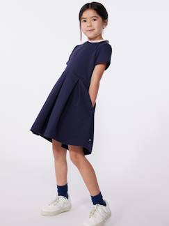 Fille-Robe-Robe enfant en coton manches courtes