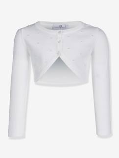 Mädchen-Pullover, Strickjacke, Sweatshirt-Festlicher Mädchen Bolero Happy Girls mit Perlen 