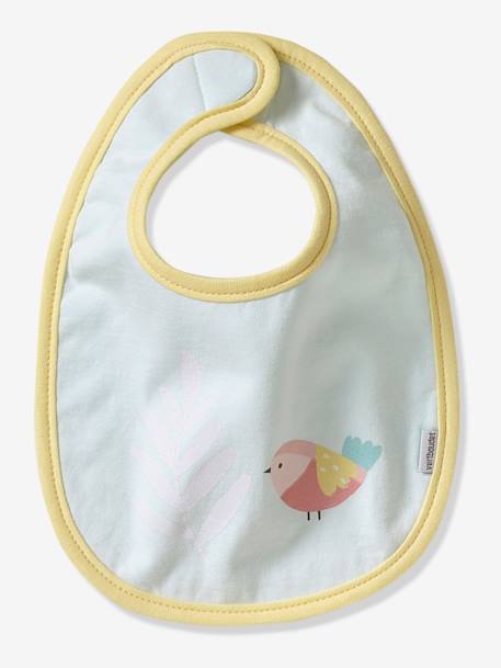 Lot de 7 bavoirs naissance Imprimé fleurs et oiseaux+MOTIFS NOEL+Multicolore 