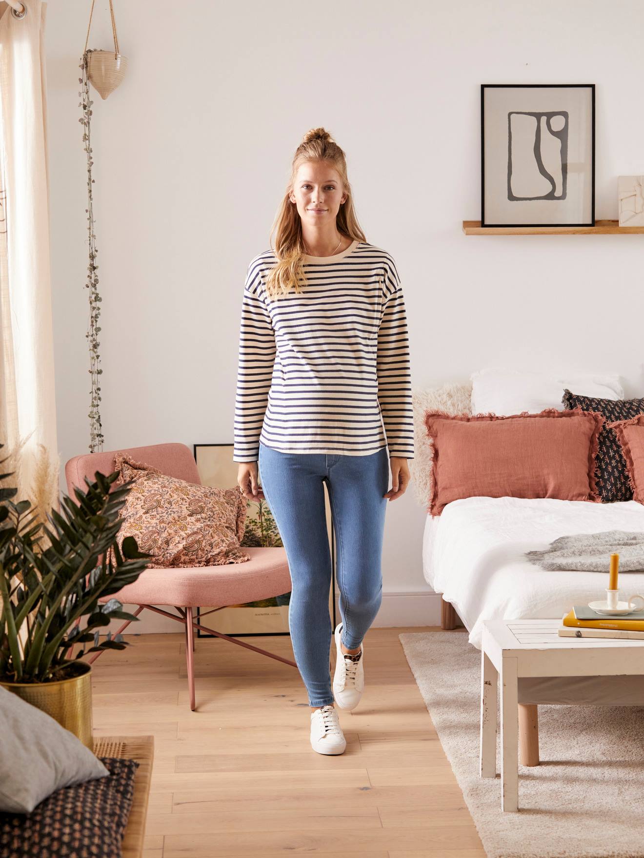Tregging Grossesse VERTBAUDET En Denim Brut - Confort Léger Et Style Jean - Taille 44