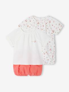 2er-Pack kurze Baby Schlafanzüge aus Musselin