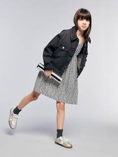 Mädchen-Mantel, Jacke-Mädchen Oversized-Jeansjacke JONEN