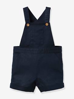 Baby-Latzhose, Overall-Kurze Baby Latzhose CYRILLUS aus Leinen/Baumwolle