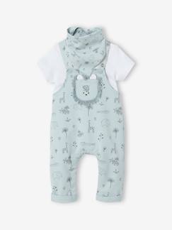 Baby-Set-Baby-Set: Latzhose, Body & Halstuch, Dschungelmotive