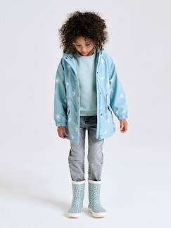 Mädchen-Mantel, Jacke-Mädchen Regenjacke, Zauber-Tupfen