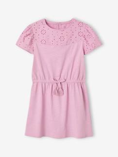 Mädchen-Kleid-Mädchen Kleid mit Lochstickerei
