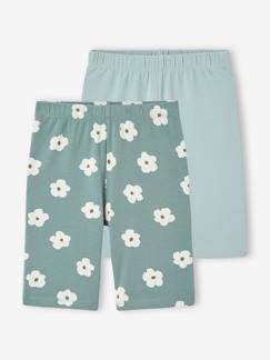 Mädchen-Hose-2er-Pack Mädchen Radlerhosen