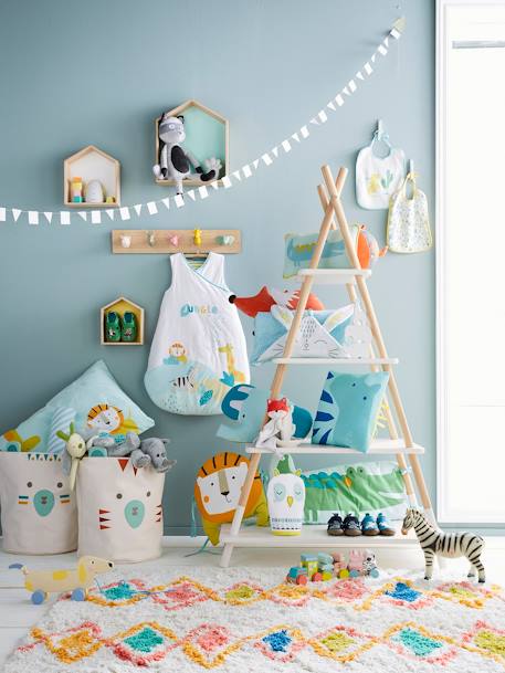 Lot de 3 étagères maisons Bois/multicolore 