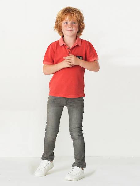 Slim-Fit-Jeans für Jungen, Hüftweite COMFORT Blue Stone+DARK BLUE+Grau 