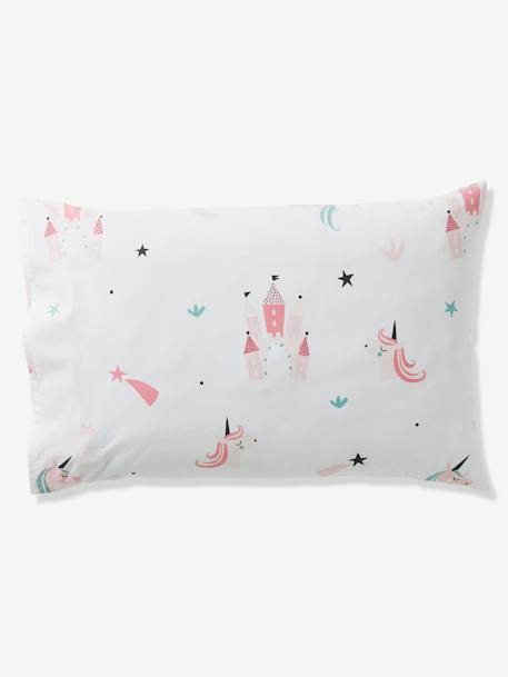 Parure fourre de duvet + taie d'oreiller enfant BLEU CLAIR 