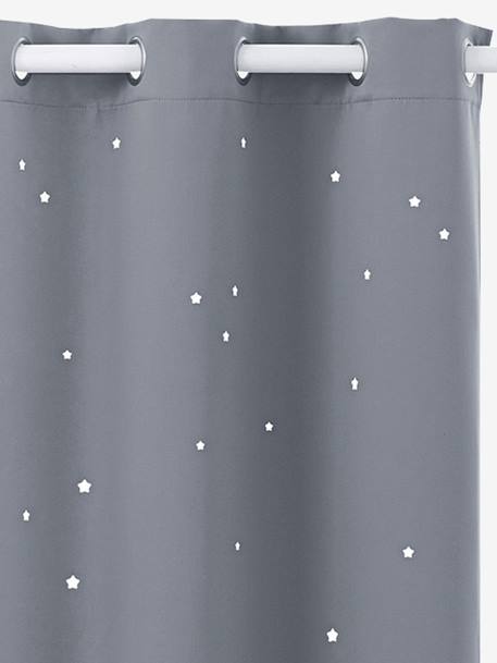 Rideau assombrissant Bleu+Gris+Rose 