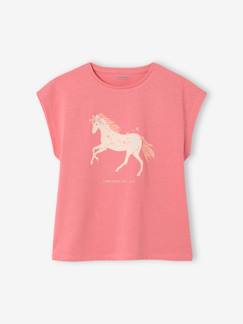 Fille-T-shirt, sous-pull-Tee-shirt motif animalier fille