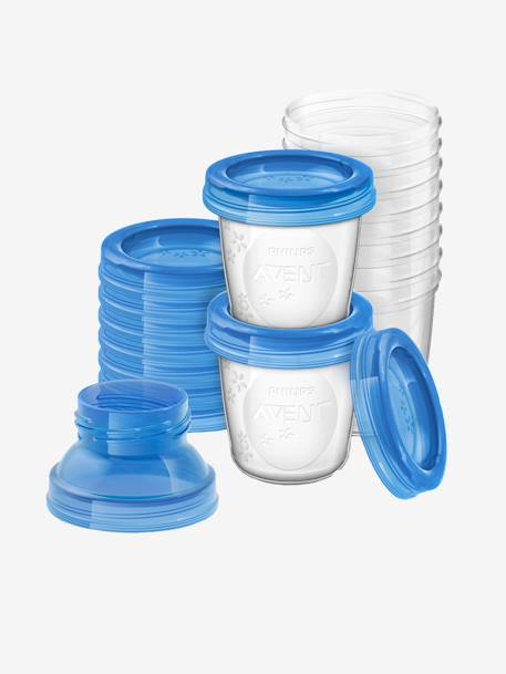 Pots De Conservation Pour Lait Maternel Philips Avent Bleu Puericulture