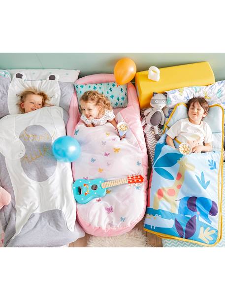 Kinder Schlafsack-Set Readybed® mit Luftmatratze Weiss/Hellrosa 