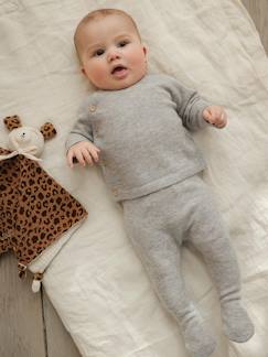 Bébé-Ensemble naissance pull pantalon laine et cachemire personnalisable