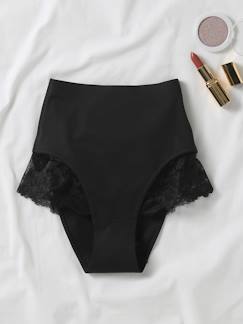 Culotte gainante post partum microfibre et dentelle