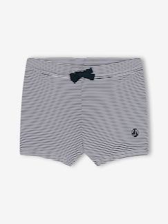 Junge-Bademode-Jungen Badehose mit Streifen PETIT BATEAU