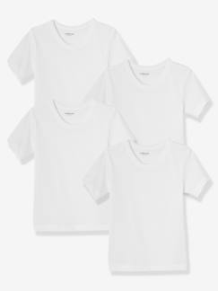 Junge-Unterwäsche-4er-Pack T-Shirts für Kinder