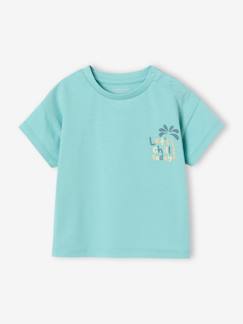 Bébé-T-shirt grand motif dos bébé pressions épaule