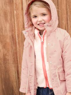 Mädchen-Mantel, Jacke-Mädchen 3-in-1-Jacke mit Recycling-Polyester